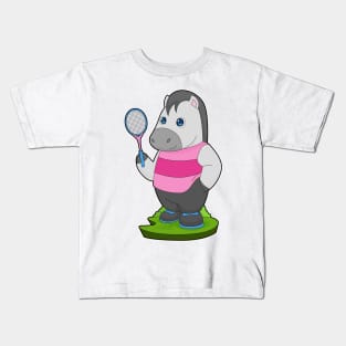 Horse Tennis Tennis racket Kids T-Shirt